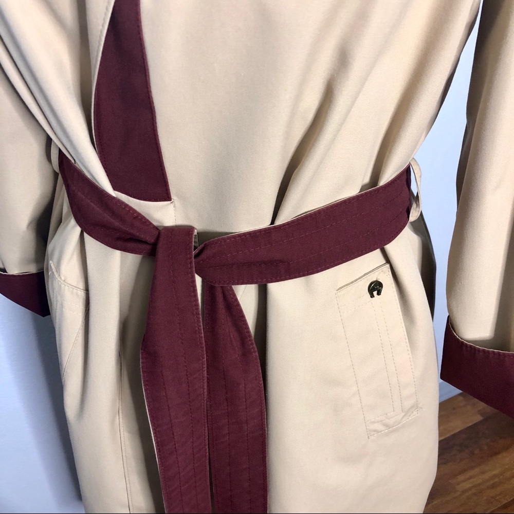 Etienne Aigner Vintage Reversible Trench Coat - Picture 5 of 8